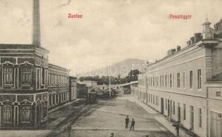 Zsolna, Sillein, Zilina; Posztógyár. W.L. Bp. 5853. Biel L. kiadása / cloth factory
