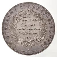 Anton Scharff (1845-1930) 1910. "Az Országos Iparegyesülettől" jelzetlen Ag emlékérem, hát...
