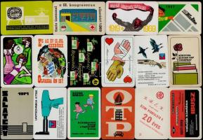 1966-1982 Reklámos kártyanaptárak, 20 db
