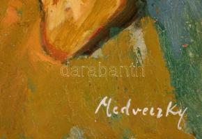 Medveczky jelzéssel: Kisfiú. Olaj, farost, 55×46 cm