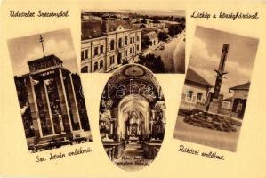 12 db régi magyar városképes lap (Balatonlelle, Sátoraljaújhely, Abaújszántó, Diósgyőr, Visegrád, Fe...