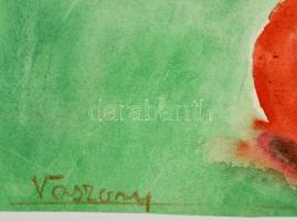 Vaszary jelzéssel: Virágcsendélet. Akvarell, papír, 29×38 cm