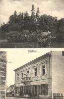 Stridóvár, Strigova; templom, férfiak létrán, Stern Miksa üzlete és saját kiadása / church, shop with men on ladder (EK)