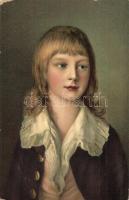 9 db régi Stengel litho művészlap / 9 pre-1945 Stengel litho art postcards