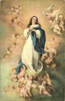 9 db régi Stengel litho művészlap / 9 pre-1945 Stengel litho art postcards