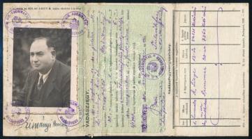 1940 Mezőkövesd, Fényképes vadászjegy