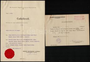 1932-1944 Diva és Ida versenylovak iratai, csikó- és marhalevelei, származási igazolása, stb., 6 db