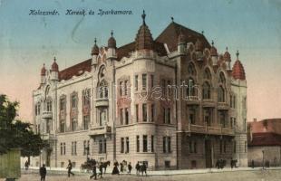 Kolozsvár, Cluj; Kereskedelmi és Iparkamara / Chamber of Commerce and Industry (ázott sarok / wet corner)