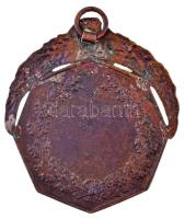 1912. "Rákosszentmihályi Athletikai és Football Club" fém sportérem koszorúval és füllel, ...