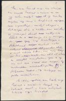 Szép Ernő (1884-1953): Az idei nóta c. írásának kézirata. Öt beírt oldal javításokkal