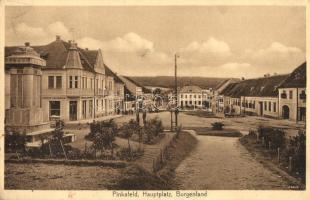 Pinkafő, Pinkafeld; Hauptplatz / Fő tér, Edenhöfer Testvérek üzlete. Karl Strobl No. 3587. / main square, shops (EK)