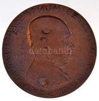 1946. "Négy évtizedes munkásságért - Munkatársaid" Br lemezplakett (118mm) T:2