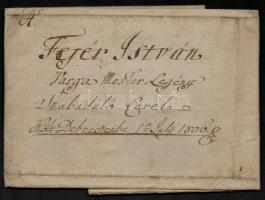 1806 Debreceni tímár és varga céh, kézzel írt céhlevele  viaszpecséttel 43x28 cm