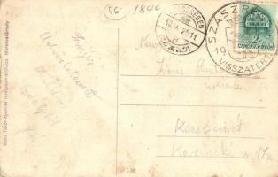 Marosvásárhely, Targu Mures; Ferenc József kaszárnya, laktanya. Tükör nyomda kiadása / Cazarna Regel...