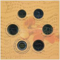 2009. 5Ft-200Ft "Haydn" (7xklf) forgalmi érme sor, benne "Joseph Haydn" Ag emlék...