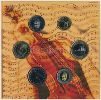 2009. 5Ft-200Ft "Haydn" (7xklf) forgalmi érme sor, benne "Joseph Haydn" Ag emlék...