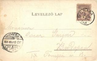 1901 Piliscsaba, Kirándulók a katonai étkezőben, Egy vonat megérkezése. Károlyi György 104. sz. Flor...