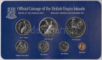 Brit Virgin szigetek 1979. 1c-5$ (7xklf) forgalmi sor T:1 British Virgin Islands 1979. 1 Cent - 5 Dollars (7xdiff) coin set C:UNC