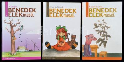 Benedek Elek meséi 5 kötete (4.,7.,10.,14.,16.):
A táltos kecske, Világszép Ilonka, A tizenkét varj...