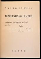 Nyírő József: Jézusfaragó ember. A borító rajza Végh Dezső munkája. Bp., (1937), Révai. Kiadói halin...