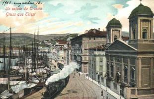 Trieste, Riva Garciotti / urban railway in the quay