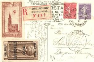 1927 Exposition Philatelique Internationale, Strasbourg / International Philatelic Exhibition advert...