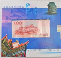 Tajvan ~1998. 1Y-50Y (5xklf) forgalmi sor + 100Y bankjegy, kissé karton díszcsomagolásban T:1,1-, I,...