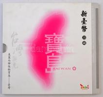 Tajvan ~1998. 1Y-50Y (5xklf) forgalmi sor + 100Y bankjegy, kissé karton díszcsomagolásban T:1,1-, I,...