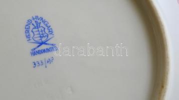 Herendi Apponyi mintás porcelán tálka, kézzel festett, jelzett, hibátlan, d: 17,5 cm