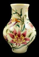 Zsolnay exclusiv váza, kézzel festett, jelzett, hibátlan, m: 17,5 cm