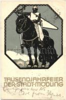 Tausendjahrfeier der Stadt Mödling / Millennium of the city of Mödling. Advertisement art postcard. Litho Haufler & Lehmann s: C. Czeschka (EK)