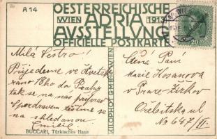 1913 Vienna, Wien; Oesterreichische Adria Ausstellung, Buccari Türkisches Haus /  Austrian Adriatic ...