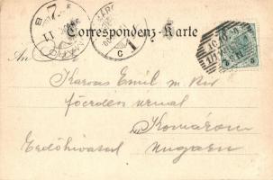 1900 Vienna, Wien I. Gruss aus dem Café Central, Schach-Salon und Spielsäle, Billar Salon, Arkaden H...