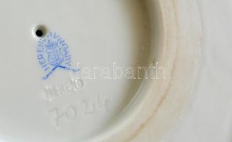 Herendi virág mintás váza, kézzel festett, jelzett, hibátlan, m:25 cm