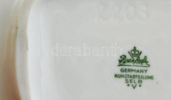 Rosenthal fedeles tálka, Raymond Peynet mintával, kézzel festett, javított, 14x11x4 cm