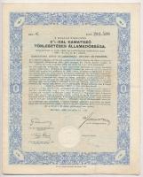 Budapest 1942. "A Magyar Királyság 3%-kal Kamatozó Törlesztéses Államadóssága" bemutatóra ...