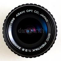 SMC Pentax 24mm f/2.8 objektív, Pentax K bajonettel, eredeti tokjában, jó állapotban / Pentax 24mm l...