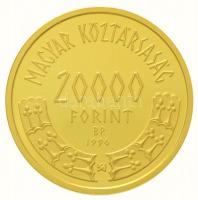 1996. 20.000Ft Au "Honfoglalás 1000. évfordulója" dísztokban (6,99g/0.986) T:PP / Hungary ...