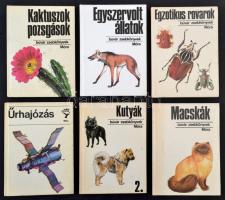 Búvár zsebkönyvek 6 kötete. Bp., 1980-1989, Móra. Kiadói kartonált papírkötés,