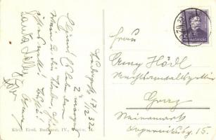 Budapest I. Bellevue szálló étterme, belső. Attila utca 53.(EK)