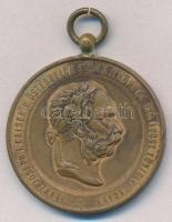 1873. Hadiérem Br katonai érdemérem mellszalag nélkül T:2 ph. Hungary 1873. Military medal Br medal without ribbon C:XF edge error  NMK.: 231.