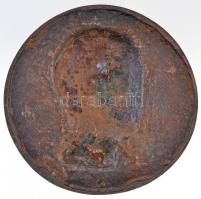 Edvi Illés György (1911-) 1941. "Farkas Sándor" Br lemezplakett (195,37g/116mm) T:2
/ Hun...