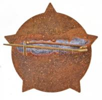 ~1960. "A Posta Kiváló Dolgozója" zománcozott jelvény, eredeti tokban T:1-