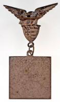~1920-1930.  "Magyar Athletikai Szövetség" ezüstözött Br sportérem turul-madaras kitűzővel...
