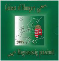 1995. 10f-200Ft (11xklf) forgalmi sor dísztokban, benne 200Ft Ag Deák, Magyarország pénzérméi sorozat T:BU Adamo FO28.2