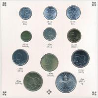 1993. 10f-200Ft (11xklf) forgalmi sor dísztokban, egylapos kiadás, benne 200Ft Ag "MNB" T:...