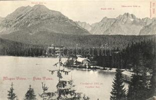 Tátra, Csorba tó. Franz Pietschmann kiadása No. 2086. / Csorber See / Strbské Pleso / lake (EK)