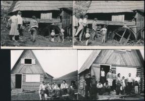 cca 1964 Vízimalmok, 4 db fotó, 9x12 cm / water mills, 4 photos, 9x12 cm