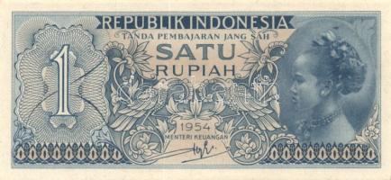 Indonézia 1954. 1R T:I + 1956. 1R, 2 1/2R pár T:I-,II+ Csak egyszer hajtva, törve nem!