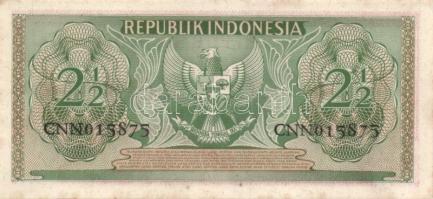 Indonézia 1954. 1R T:I + 1956. 1R, 2 1/2R pár T:I-,II+ Csak egyszer hajtva, törve nem!